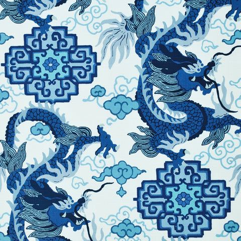 Royal Dragon Porcelain P/Kaufmann Fabric