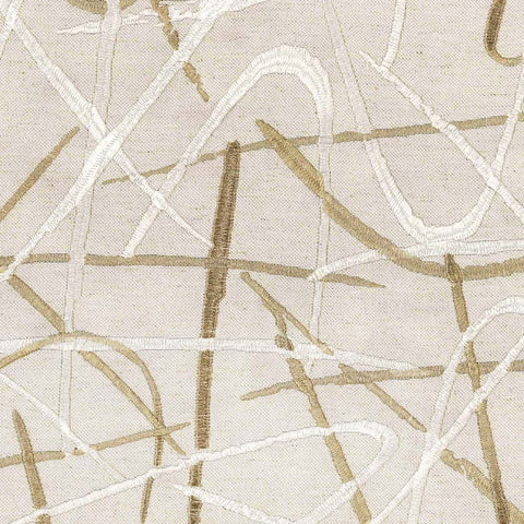 Scribble Gold Regal Fabric