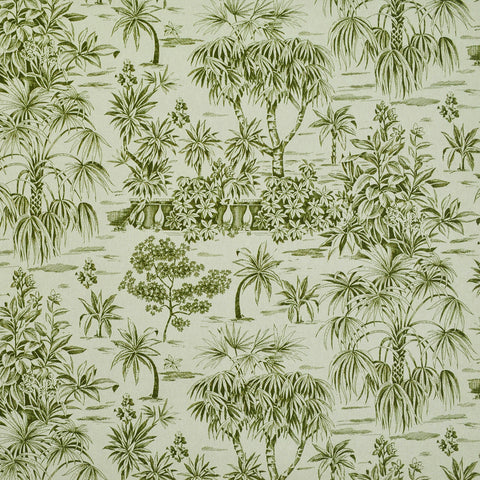 Turks Toile Olive P/Kaufmann Fabric