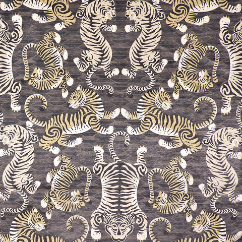 Tabby Charcoal Regal Fabric