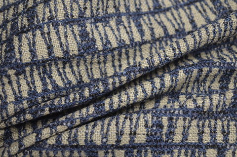 Millwork Indigo Brentwood Fabric