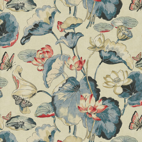 Water Garden Indigo P/K Lifestyles Fabric