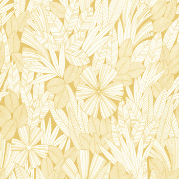 4081-26343 Bannon Yellow Leaves Wallpaper