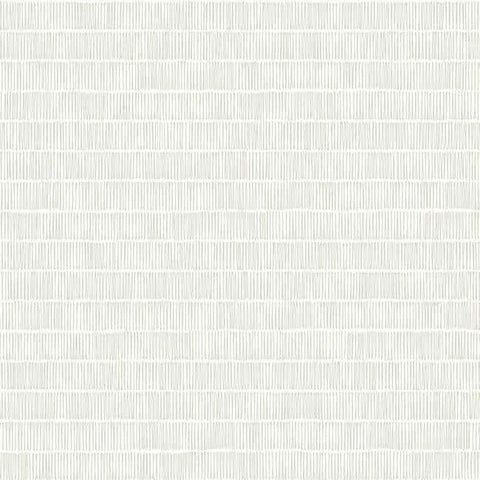 BW3812 White Cream Horizontal Hash Marks Wallpaper