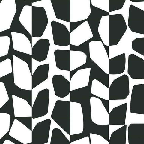 BW3893 Black White Primitive Vines Wallpaper