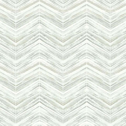 BW3913 White Gray Petite Watercolor Chevron Wallpaper