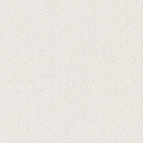 BW3991 Pearl White Grecian Geometric Wallpaper