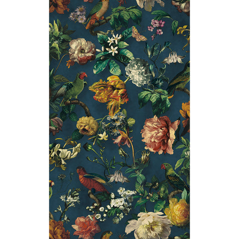 307306 Claude Navy Floral Wallpaper