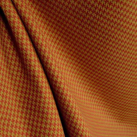 Houndstooth Terracotta Heritage Fabric
