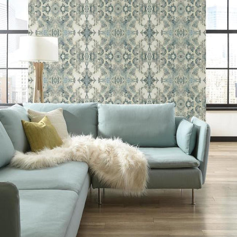 DN3719 Light Blue Inner Beauty Wallpaper