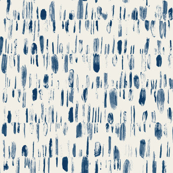 2973-90202 Dwell Navy Brushstrokes Wallpaper