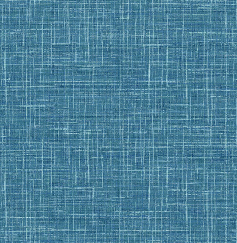 4081-26351 Emerson Teal Faux Linen Wallpaper