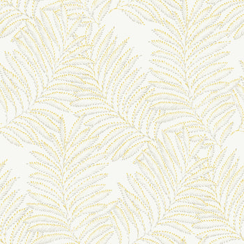 2973-90504 Finnley Yellow Inked Fern Wallpaper