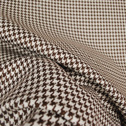 D2918 Houndstooth Chocolate Upholstery Fabric