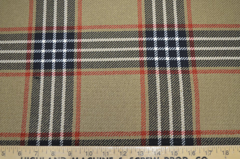 Yarmouth 936 Black Tan Covington Fabric