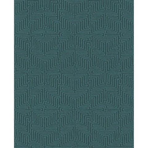 376060 Kairo Teal Geometric Wallpaper