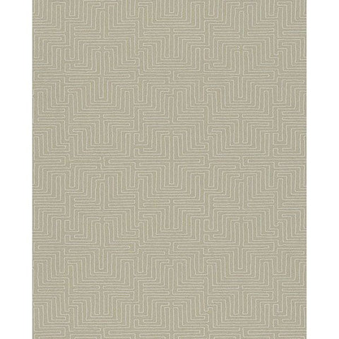 376064 Kairo Taupe Geometric Wallpaper