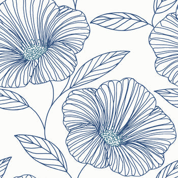 2973-91135 Mythic Blue Floral Wallpaper