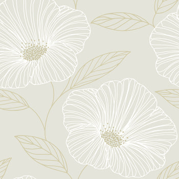 2973-91131 Mythic Dove Floral Wallpaper