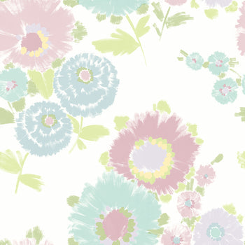 4081-26325 Essie Pastel Painterly Floral Wallpaper