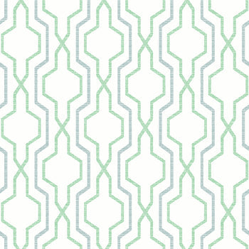 2973-90605 Rion Green Trellis Wallpaper