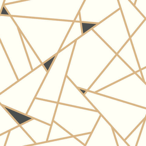 RY2702 Gold Black Prismatic Wallpaper