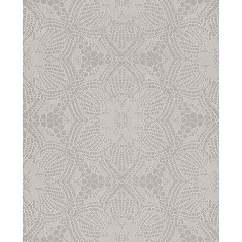 376058 Seychelles Grey Medallion Wallpaper