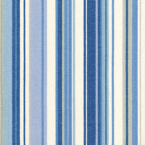 Victoria Lagoon Stripe Drapery Fabric
