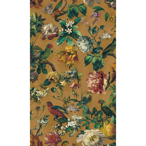 307303 Claude Yellow Floral Wallpaper