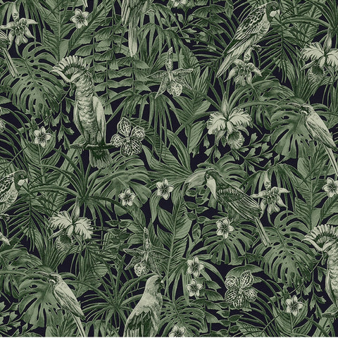 2979-37210-1 Susila Green Tropical Wallpaper