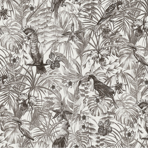 2979-37210-5 Susila Grey Tropical Wallpaper