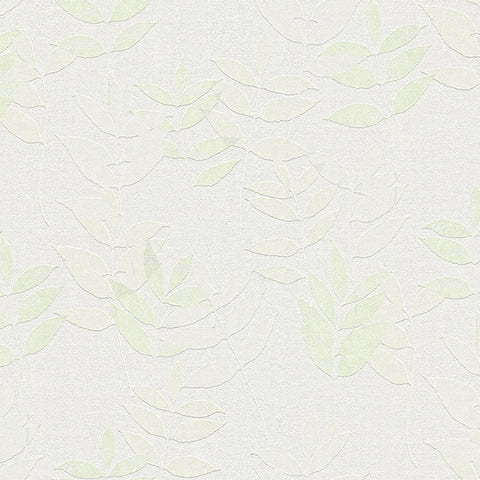 2979-37261-2 Napali Light Green Leaf Wallpaper