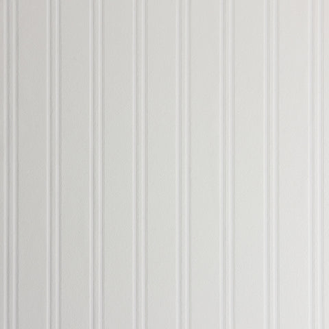 4000-59016  Murph White Beadboard Paintable Wallpaper