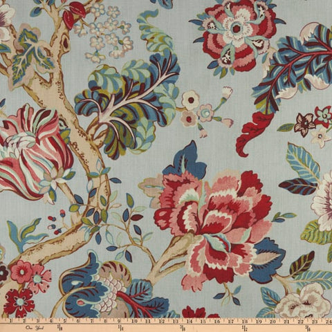Fanciful Florale Cerulean P Kaufmann Fabric