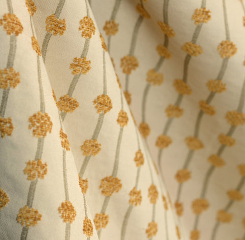 Contemporary Upholstery Fabric With Gold Chenille Pattern