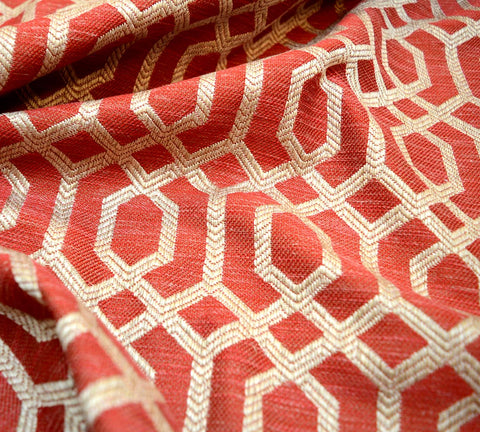 Parquet Scarlet Fabric