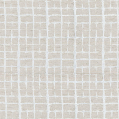 Shibori Plaid 180066 Chalk Novogratz Fabric