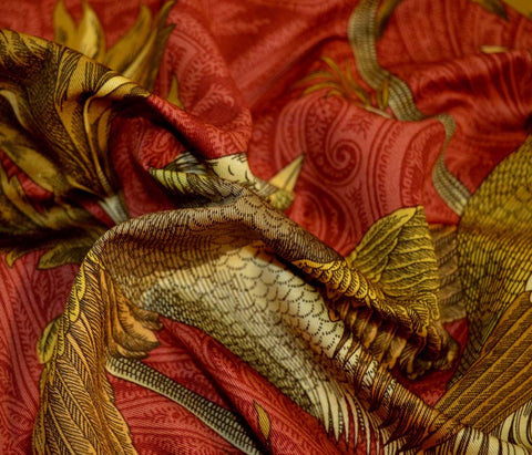 Pheasant Hunt Garnet Kaufmann Fabric