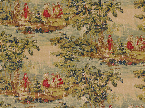 Bosporus Antique Red Covington Fabric
