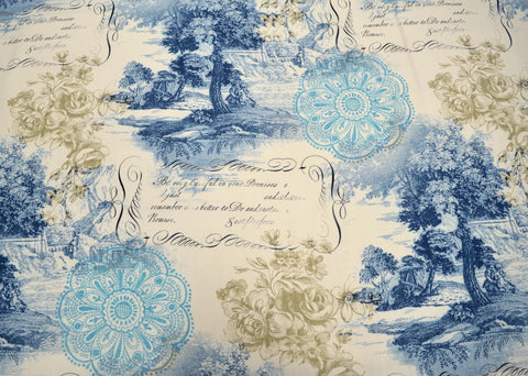 Shadytree Blue Bartson Fabric