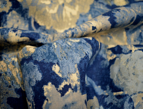 Oaklands Midnight Blue P Kaufmann Fabric