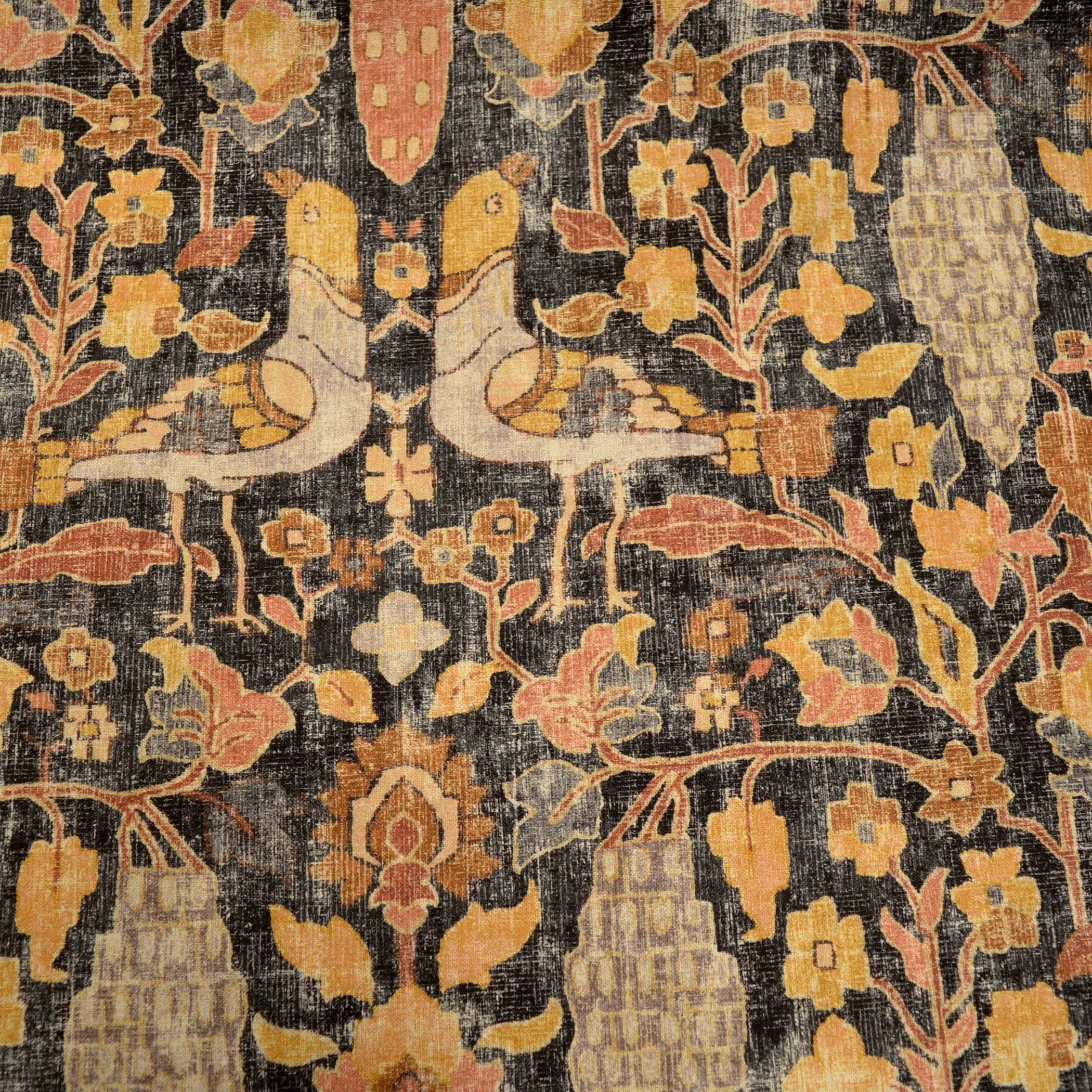 Locanda Teak Brown Black Ethnic Animal Print P Kaufmann Fabric