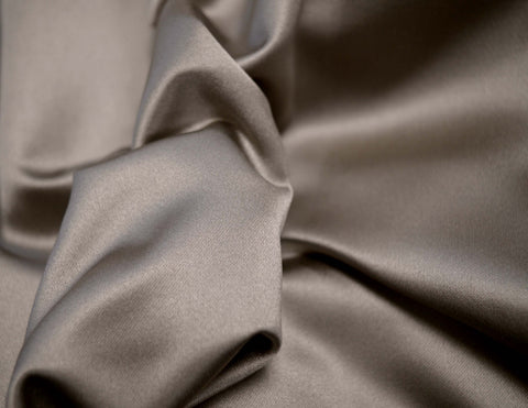 REMNANT Taupe Upholstery Satin Fabric 54 inches x 2.75 yards
