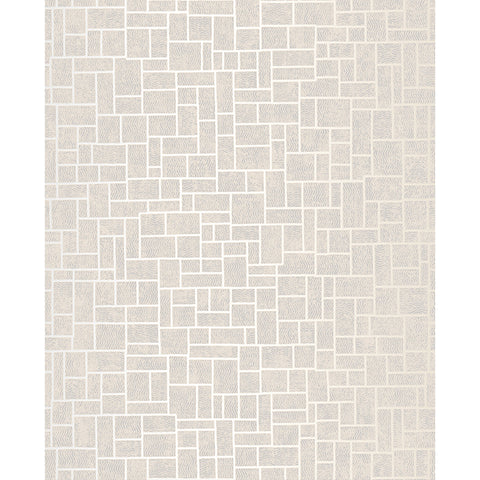 Evolve Etude Light Grey Geometric Wallpaper