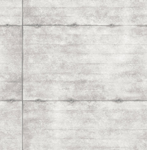Smooth Concrete Light Grey Geometric Wallpaper