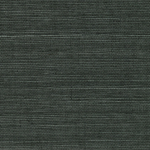 2732-80075 Kowloon Charcoal Sisal Grasscloth Wallpaper