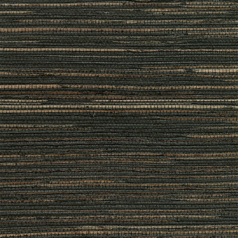 2732-80081 Shandong Charcoal Ramie Grasscloth Wallpaper