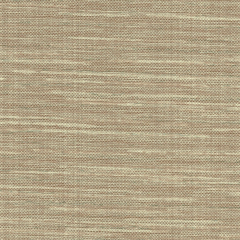 2758-8014 Bay Ridge Chestnut Faux Grasscloth Wallpaper