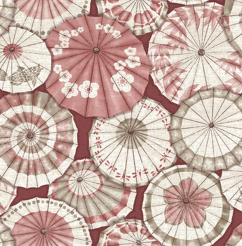 2764-24359 Mikado Red Parasol Wallpaper