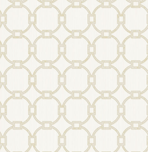 2766-002545 Monte Carlo Off-White Links Wallpaper